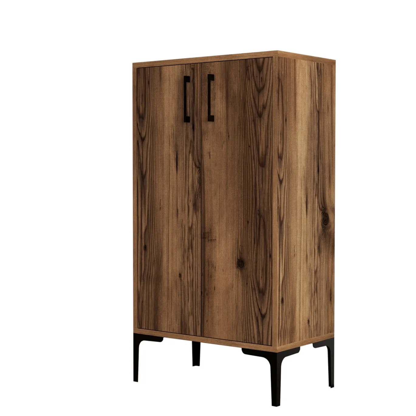 Schoenenkast Prag Melamine Walnoot