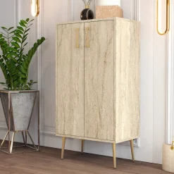 Schoenenkast Prag Travertinlook 110cm