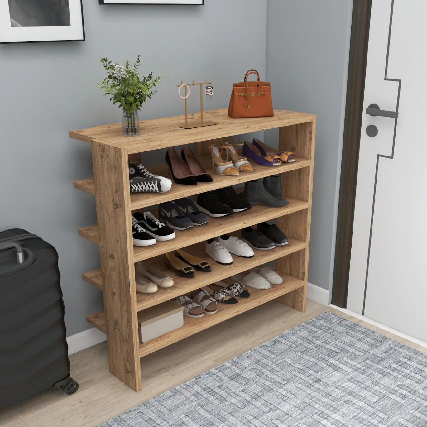 Schoenenkast Sargel Naturel