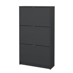 Schoenenkast Shoes Matgrijs 3-vakken - Giga Living