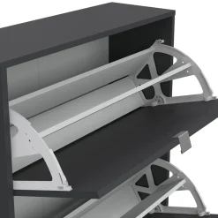 Schoenenkast Shoes Matgrijs 2-vakken - Giga Living