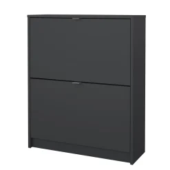 Schoenenkast Shoes Matgrijs 2-vakken - Giga Living