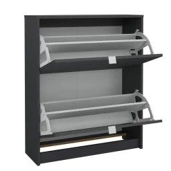 Schoenenkast Shoes Matgrijs 2-vakken - Giga Living