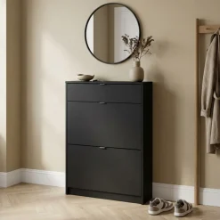 Schoenenkast Shoes Mat Zwart - Giga Living