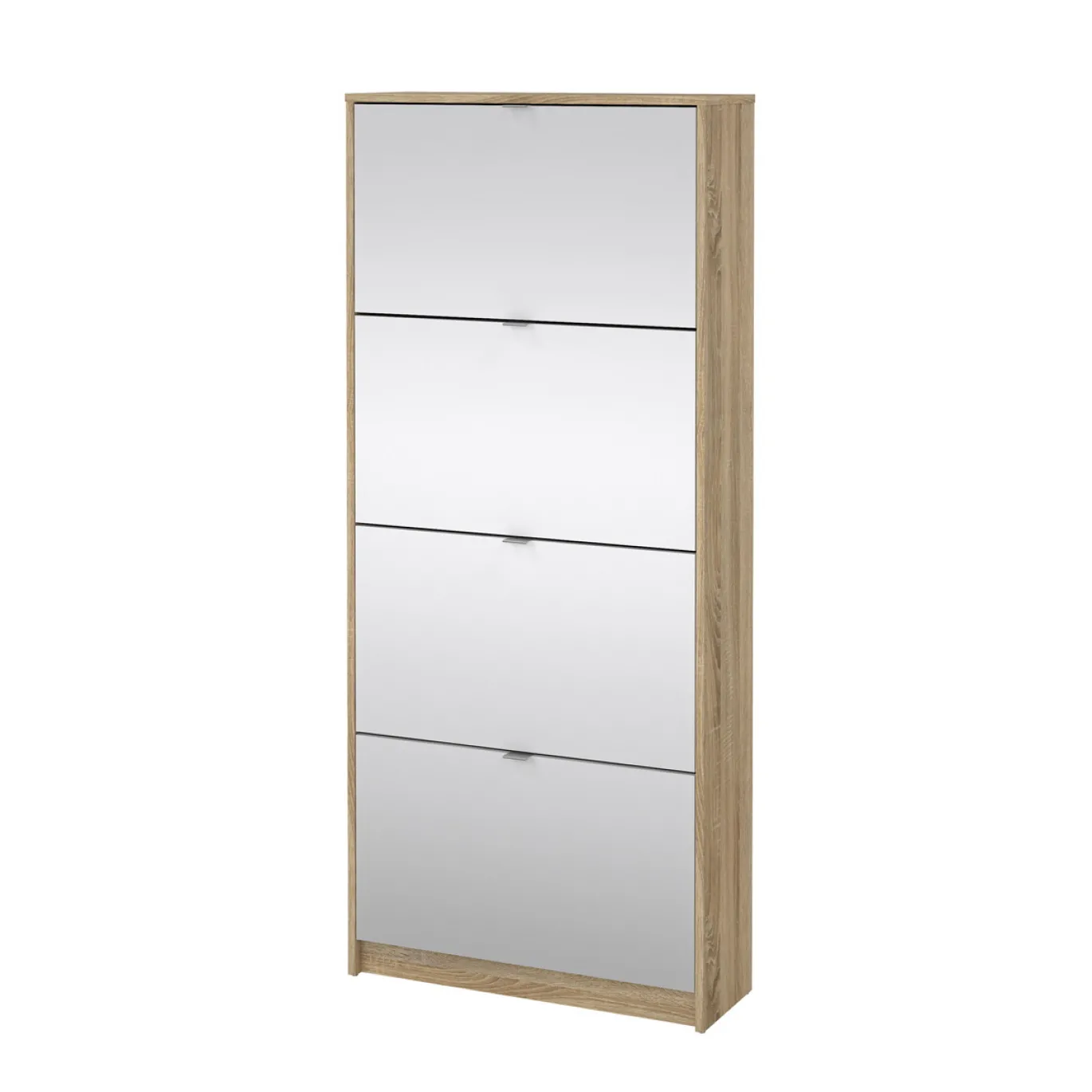Schoenenkast Shoes Naturel Met Spiegel - Giga Living