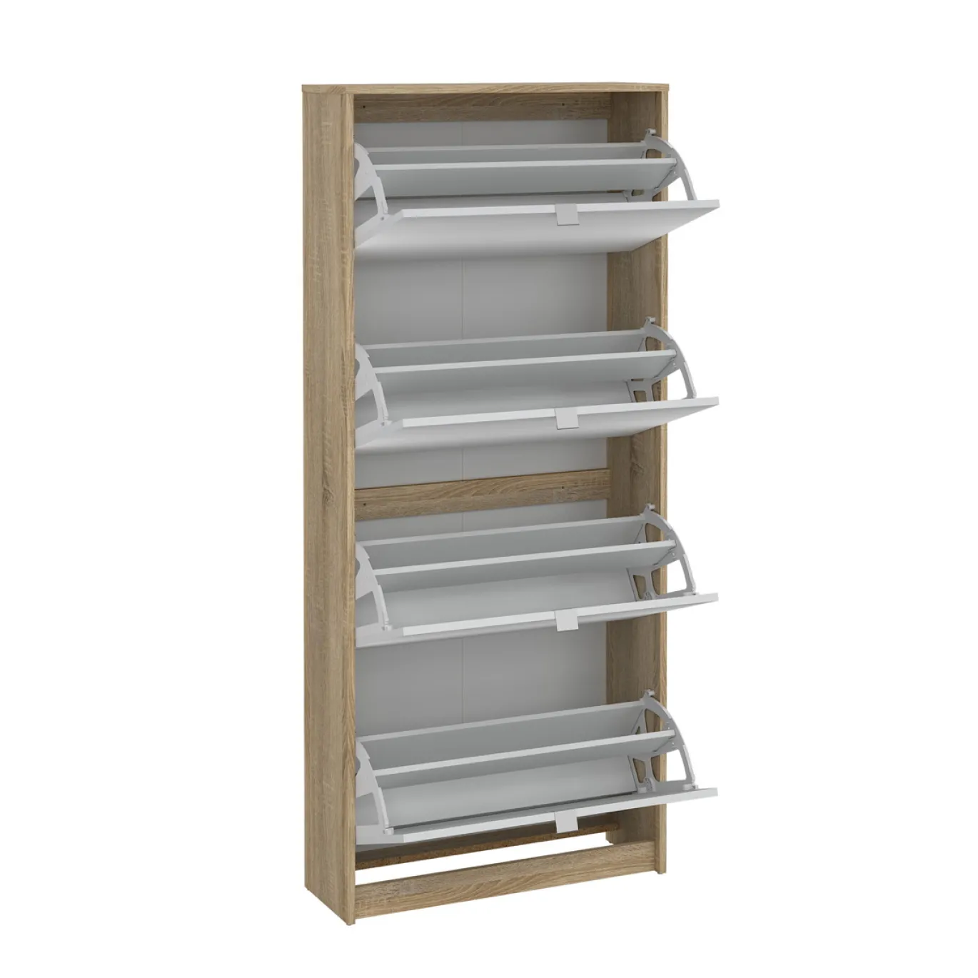 Schoenenkast Shoes Naturel Met Spiegel - Giga Living