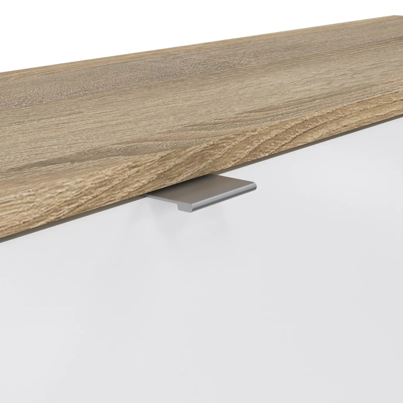 Schoenenkast Shoes Naturel/Wit Hoogglans 162cm - Giga Living
