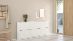 Schoenenkast Shoes Wit 2-vakken - Giga Living