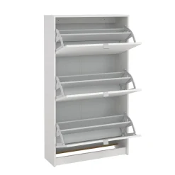 Schoenenkast Shoes Wit 3-vakken - Giga Living