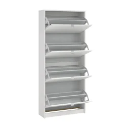 Schoenenkast Shoes Wit 4-vakken - Giga Living