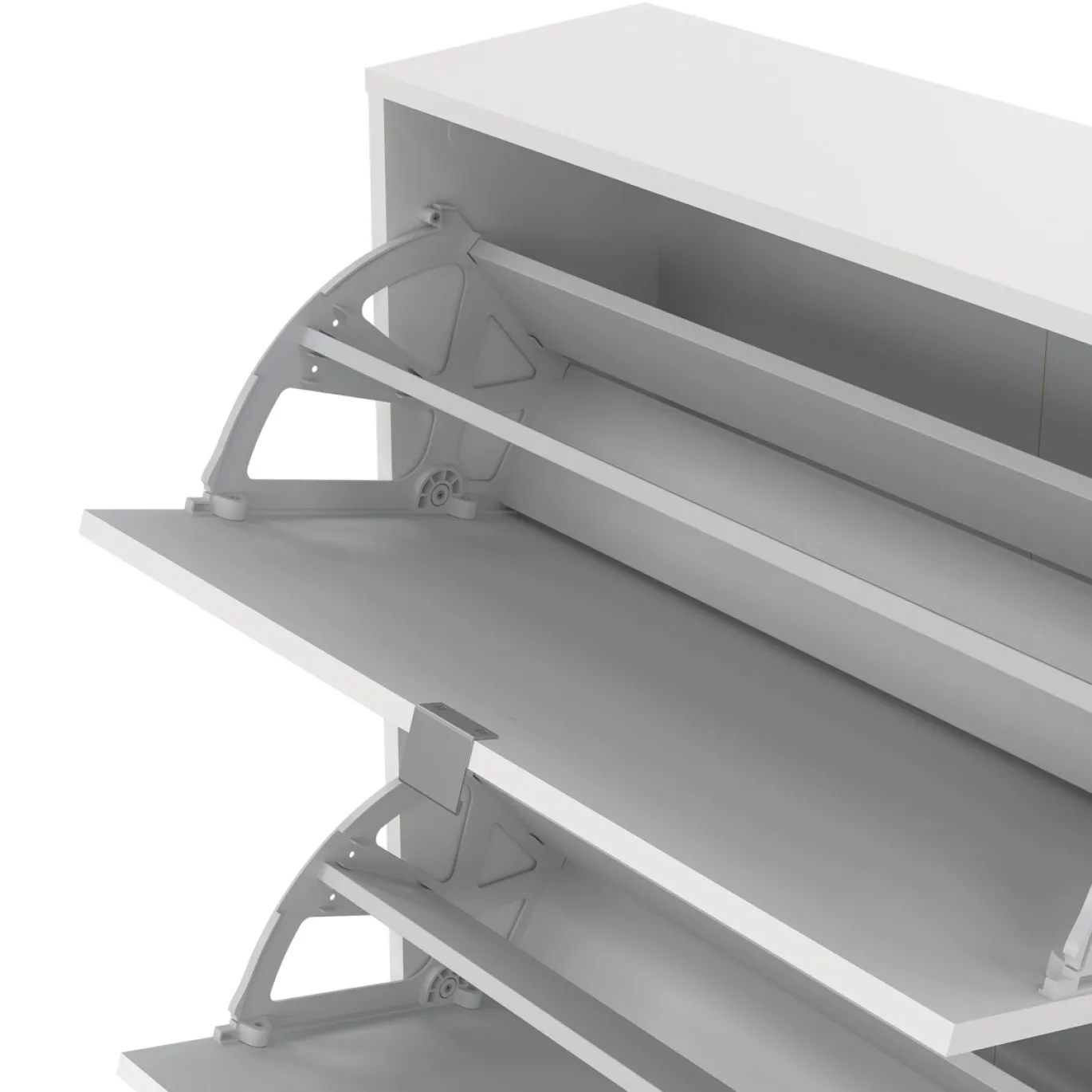 Schoenenkast Shoes Wit 4-vakken - Giga Living