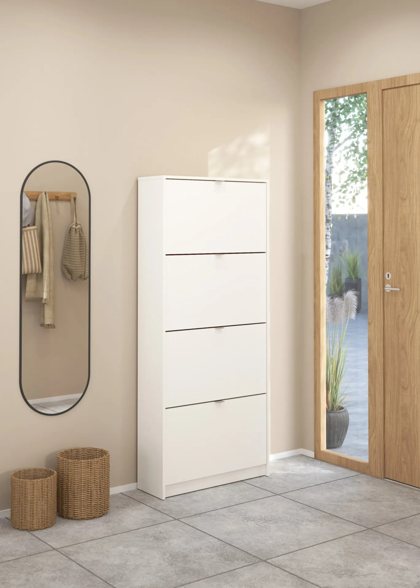 Schoenenkast Shoes Wit 4-vakken - Giga Living