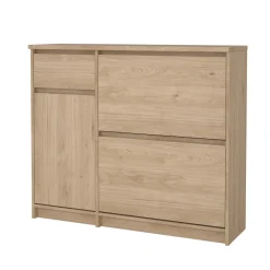 Schoenenkast Ylva Hickory - Giga Living