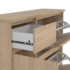 Schoenenkast Ylva Hickory - Giga Living