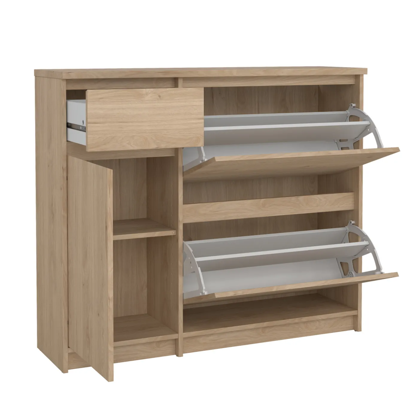 Schoenenkast Ylva Hickory - Giga Living
