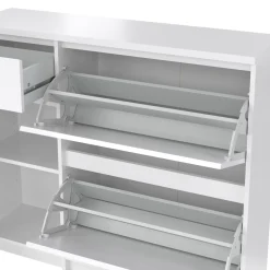 Schoenenkast Ylva Wit Hoogglans - Giga Living