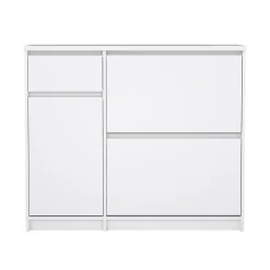Schoenenkast Ylva Wit Hoogglans - Giga Living