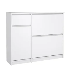 Schoenenkast Ylva Wit Hoogglans - Giga Living
