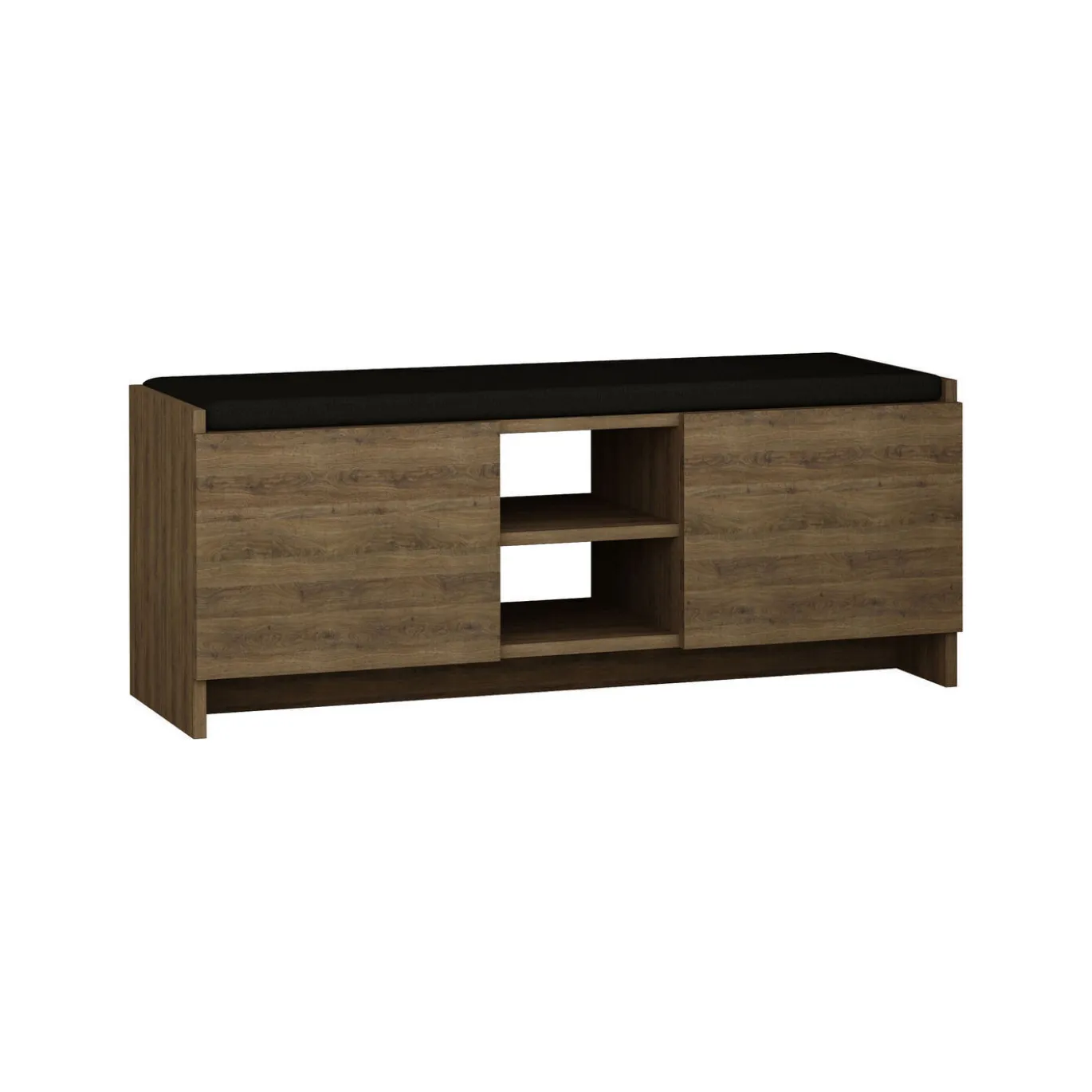 Schoenenkast Zulla Melamine Donker Eiken