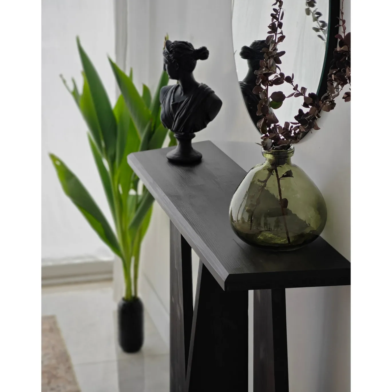 Sidetable Cleopatra Antraciet 100cm