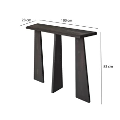 Sidetable Cleopatra Antraciet 100cm
