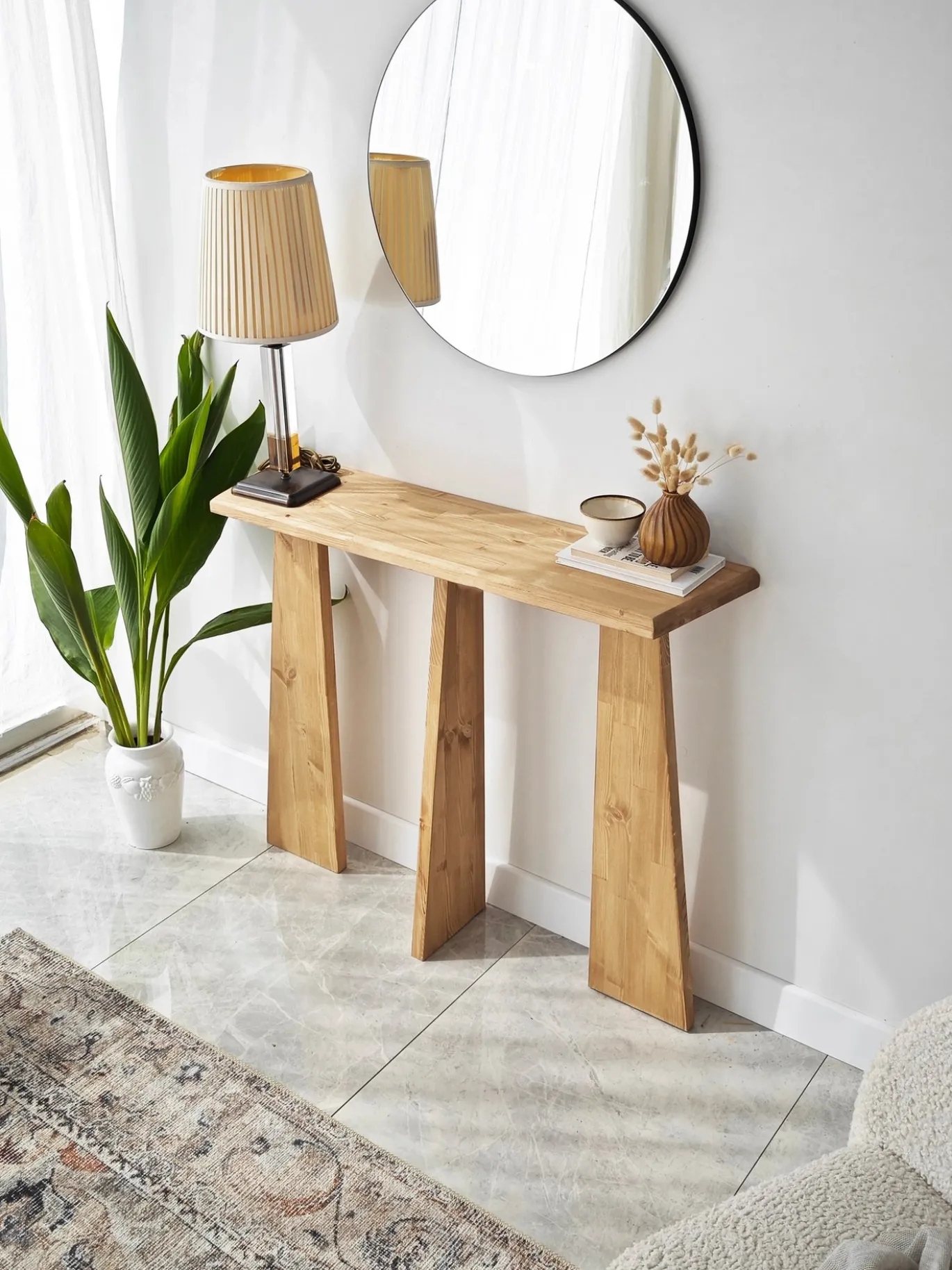 Sidetable Cleopatra Eikenhout 100cm