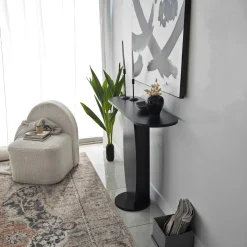 Sidetable Ellittica Antraciet 100cm