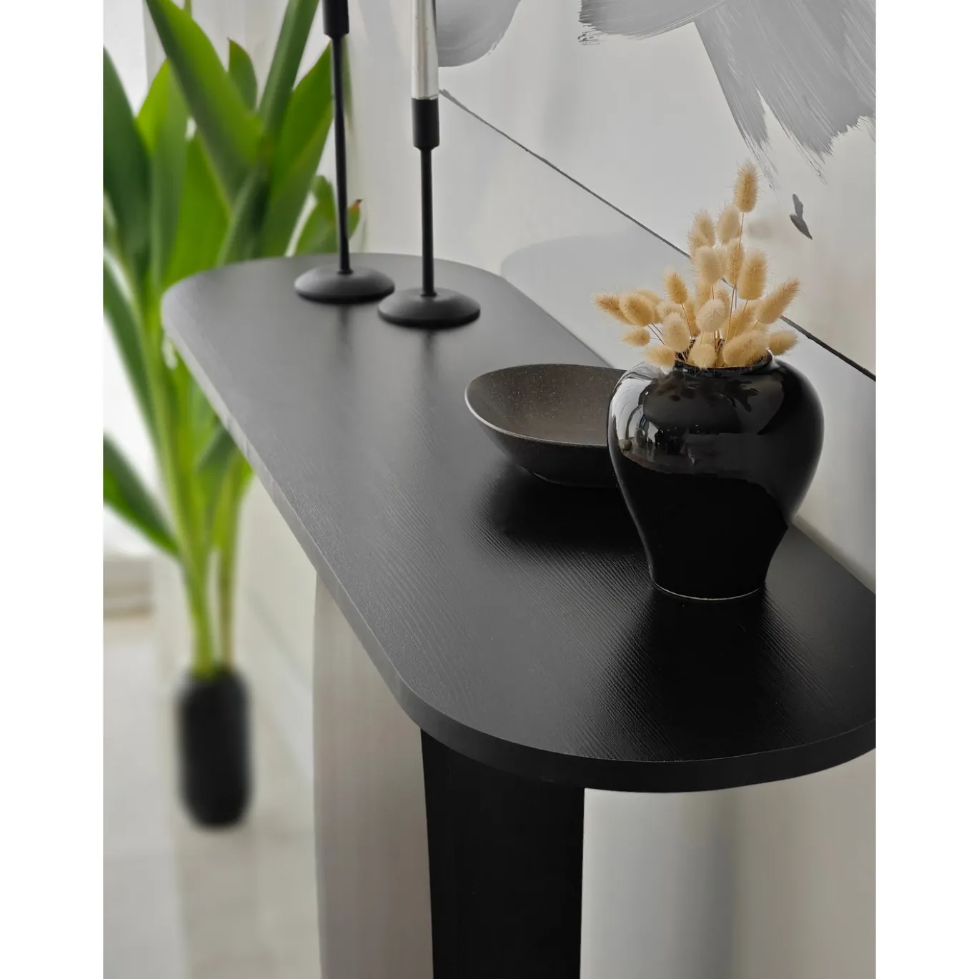 Sidetable Ellittica Antraciet 100cm