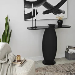 Sidetable Ellittica Antraciet 100cm