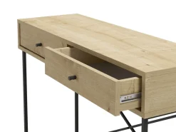 Sidetable Titan 2L Eiken met Metaal - Giga Meubel