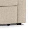 Slaapbank Floor Met Armleuning Basel Beige 176cm - Giga Living