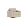 Slaapbank Floor Met Armleuning Basel Beige 105cm - Giga Living