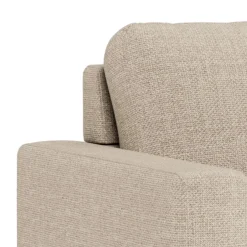 Slaapbank Floor Met Armleuning Basel Beige 105cm - Giga Living
