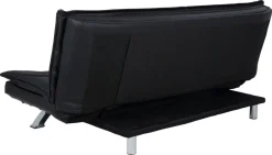 Slaapbank Grona Zwart Pu 196cm - Giga Living