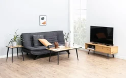 Slaapbank Vaylo Enjoy Donkergrijs 196cm - Giga Living