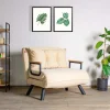 Slaapfauteuil Sando Single Crème