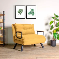 Slaapfauteuil Sando Single Mosterd
