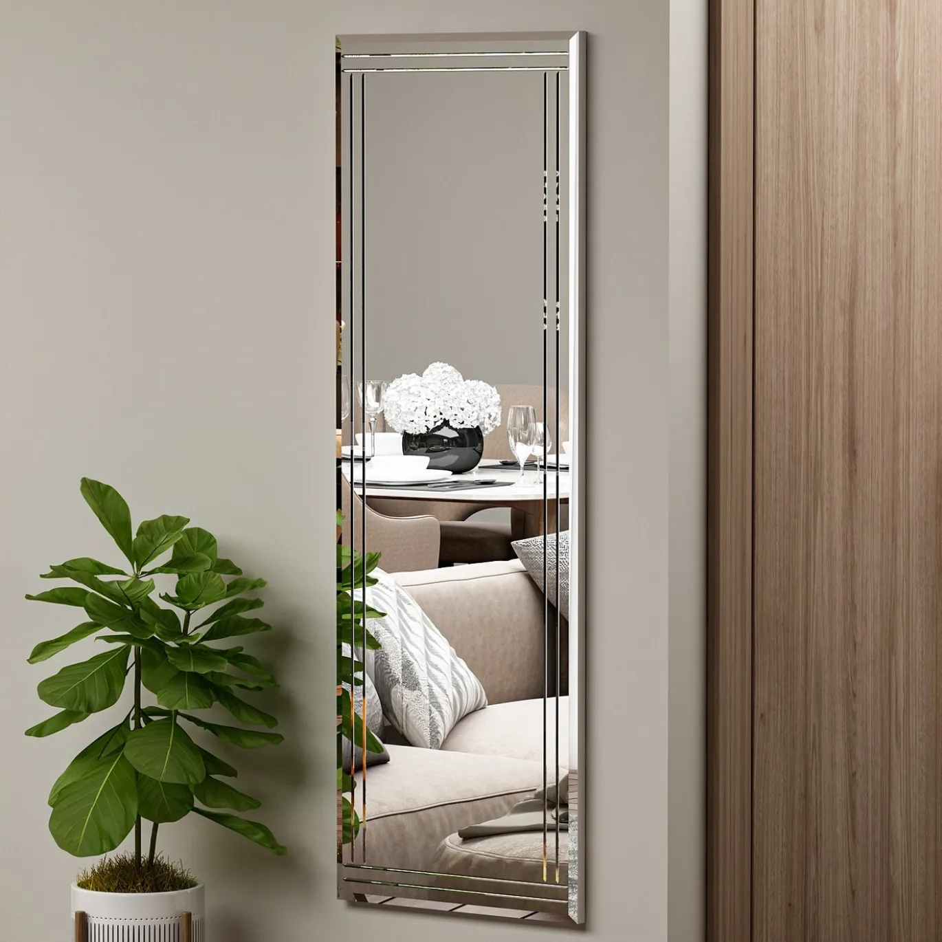 Spiegel Buhem Zilver 120cm