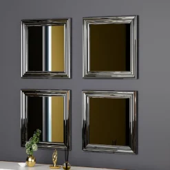 Spiegel Loza Zilver Set van 4