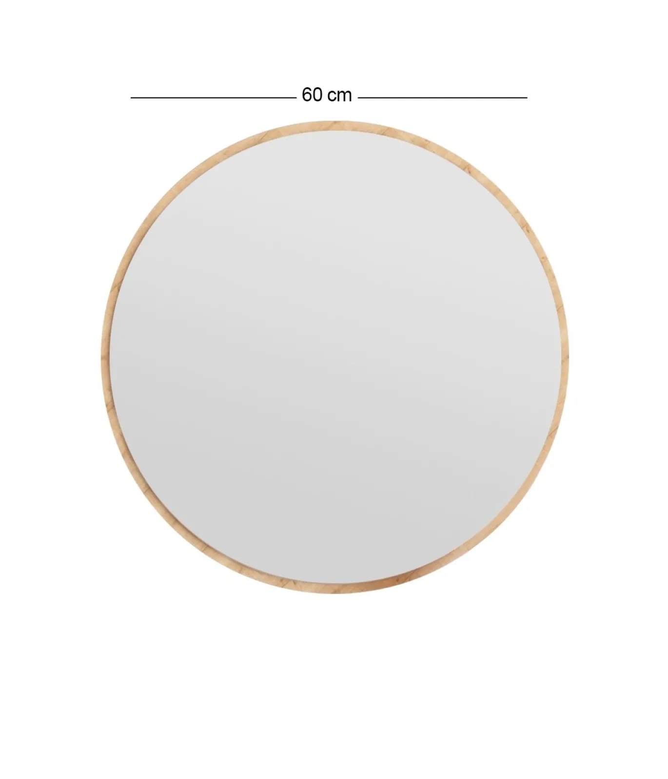Spiegel Ozze Naturel Ø60cm