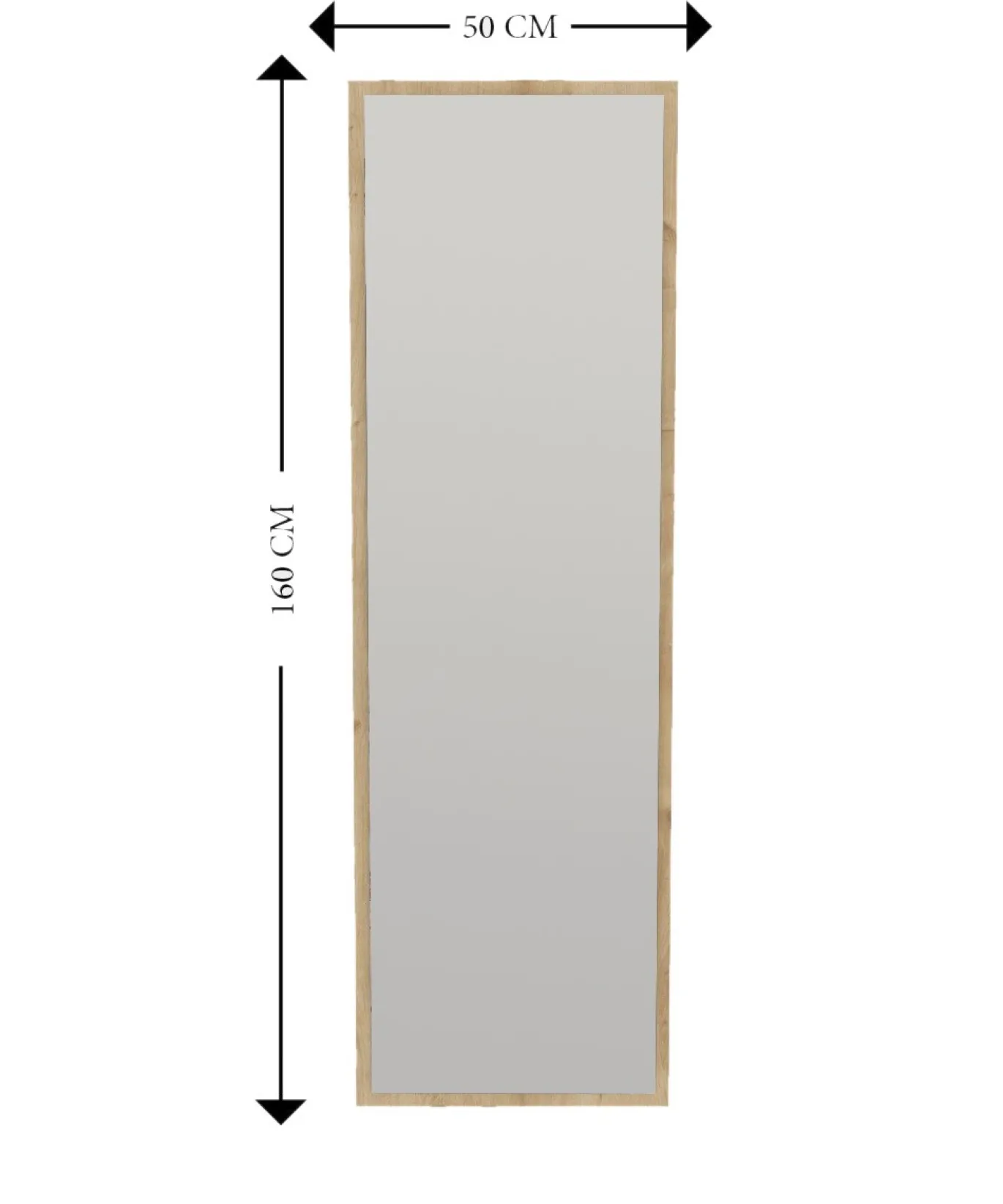Spiegel Tessa Naturel 160cm