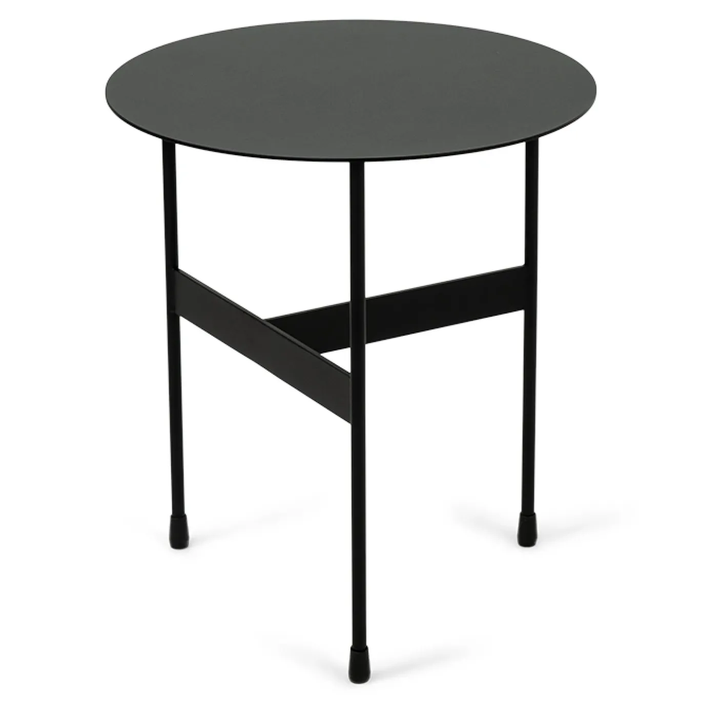 Spinder Design Bijzettafel Mira Low Zwart Ø40cm