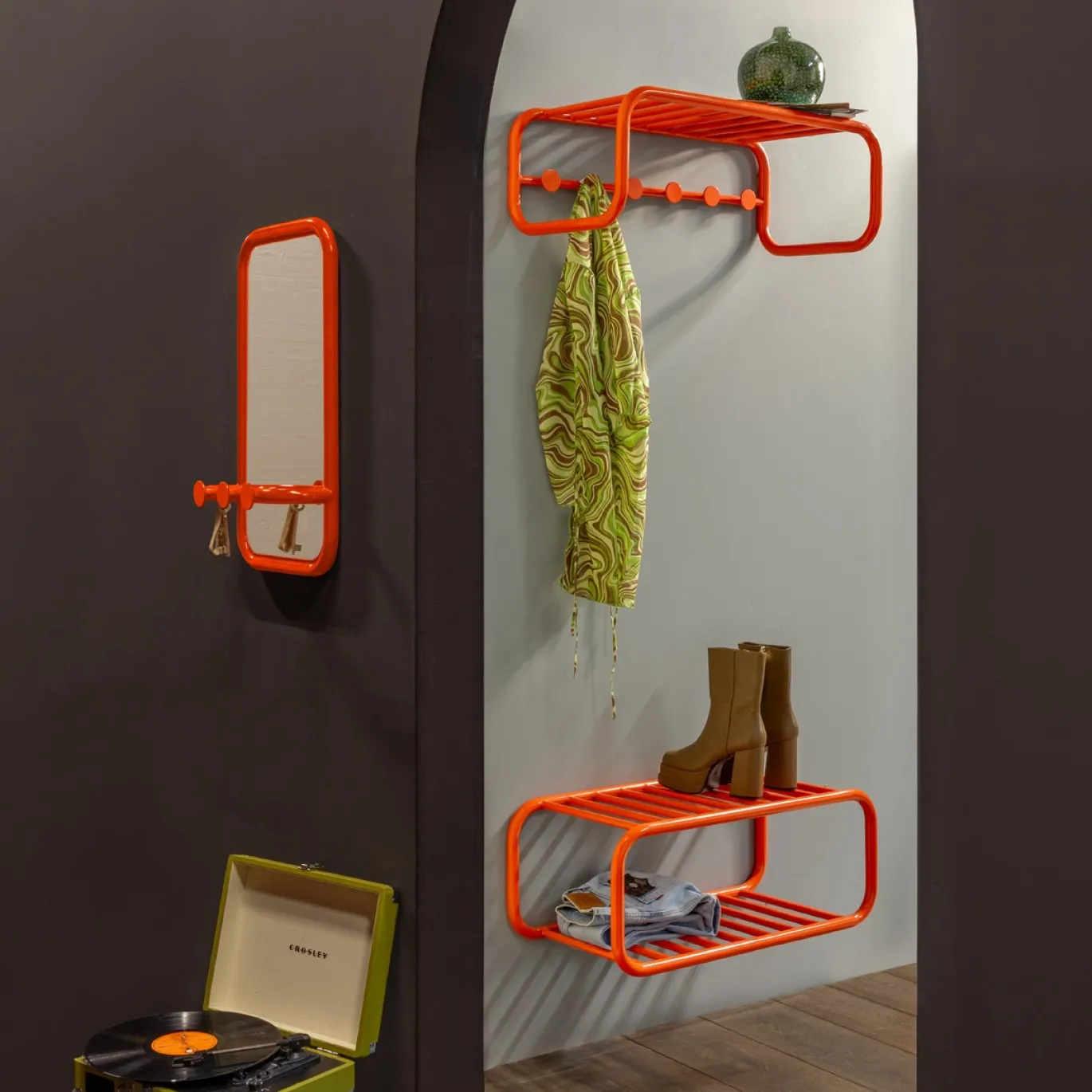 Spinder Design Kapstok Retro Oranje