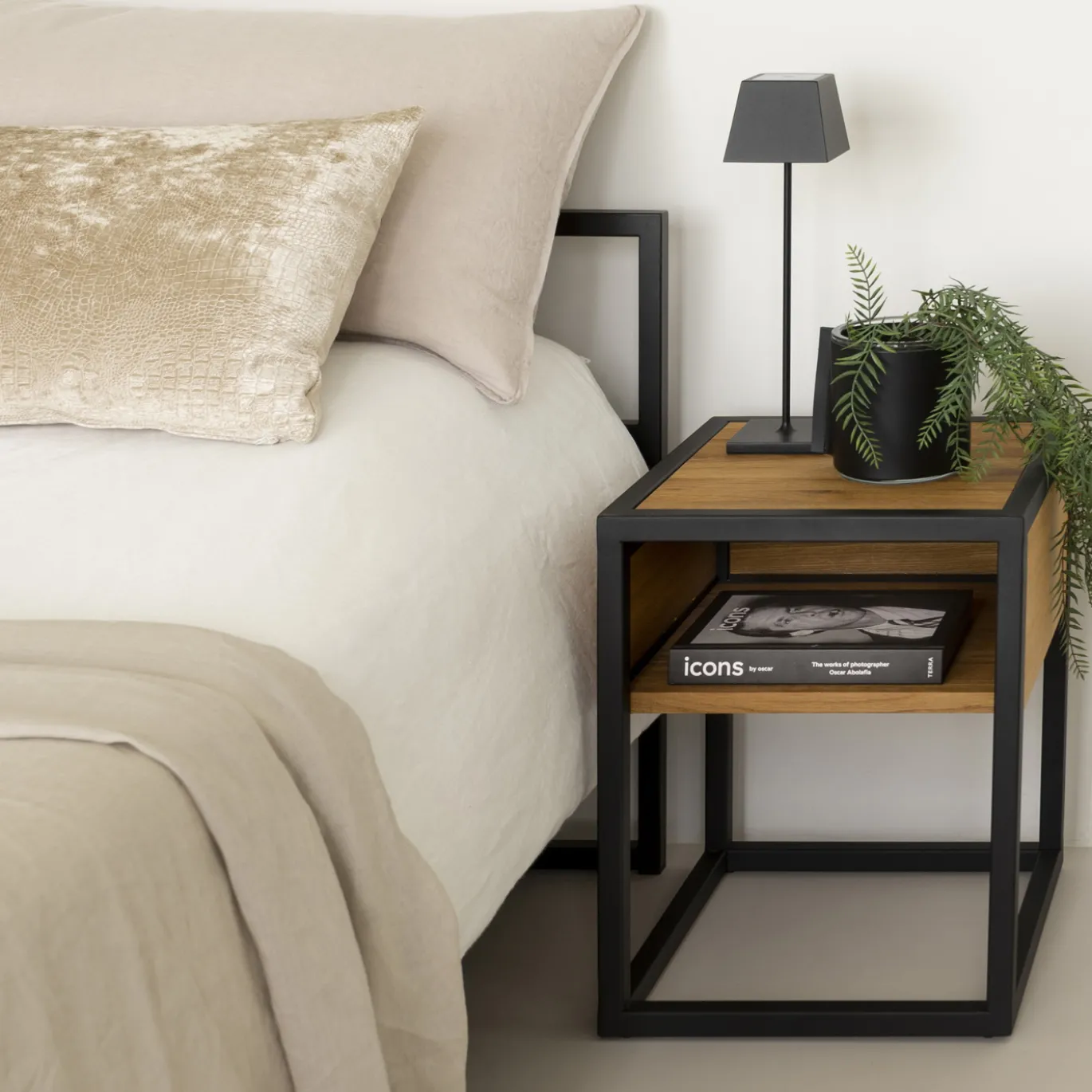 Spinder Design Nachtkastje Diva One-Nightstand Naturel