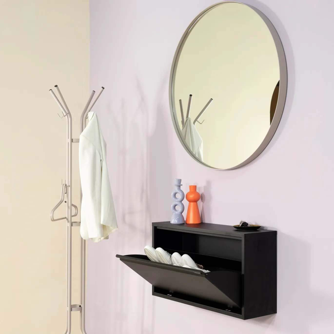 Spinder Design Schoenenkast Billy 1 Maxi Zwart