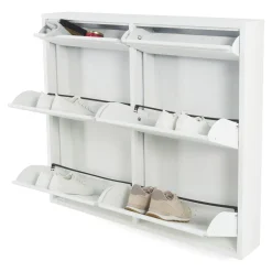 Spinder Design Schoenenkast Billy 6 Wit 98x86cm