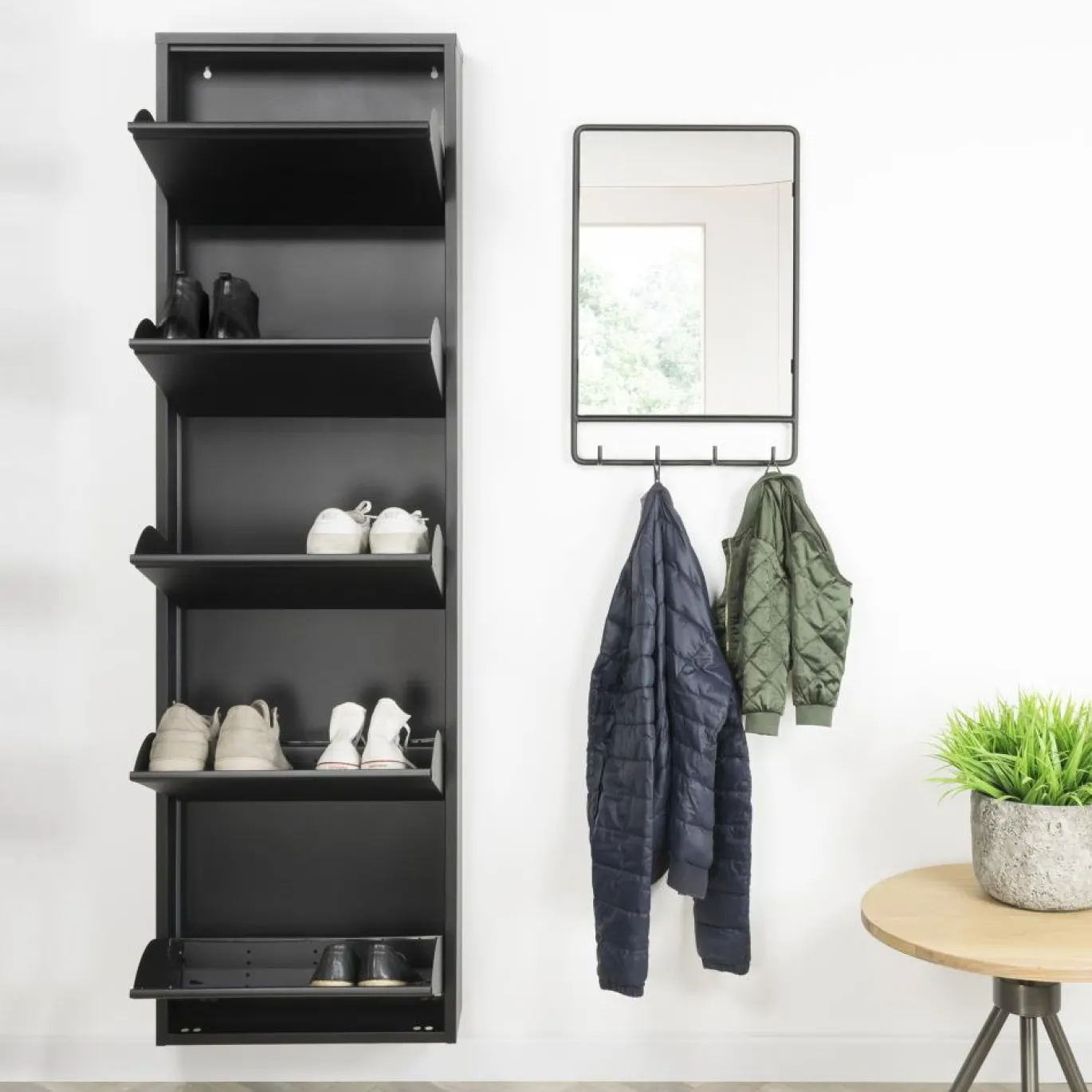 Spinder Design Schoenenkast Billy 5 Zwart