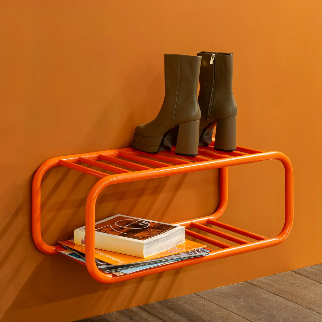 Spinder Design Schoenenrek Retro Oranje