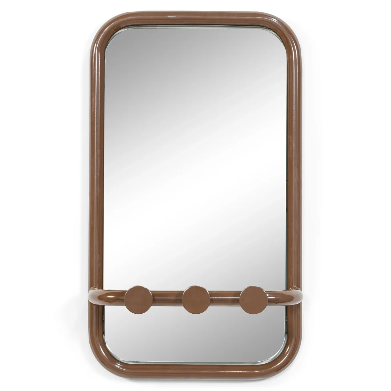Spinder Design Spiegel Retro Chocolade Bruin