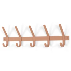 Spinder Design Wandkapstok Dexter 5 Clay Terra 70cm